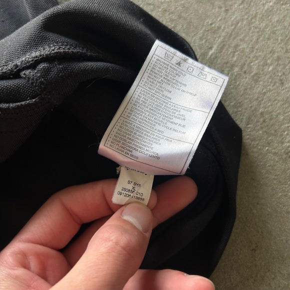 Vintage Y2K Nike Sweatshirt Size XL Black Full Zip Hoodie Swoosh Logo Track - Picture 7 of 8